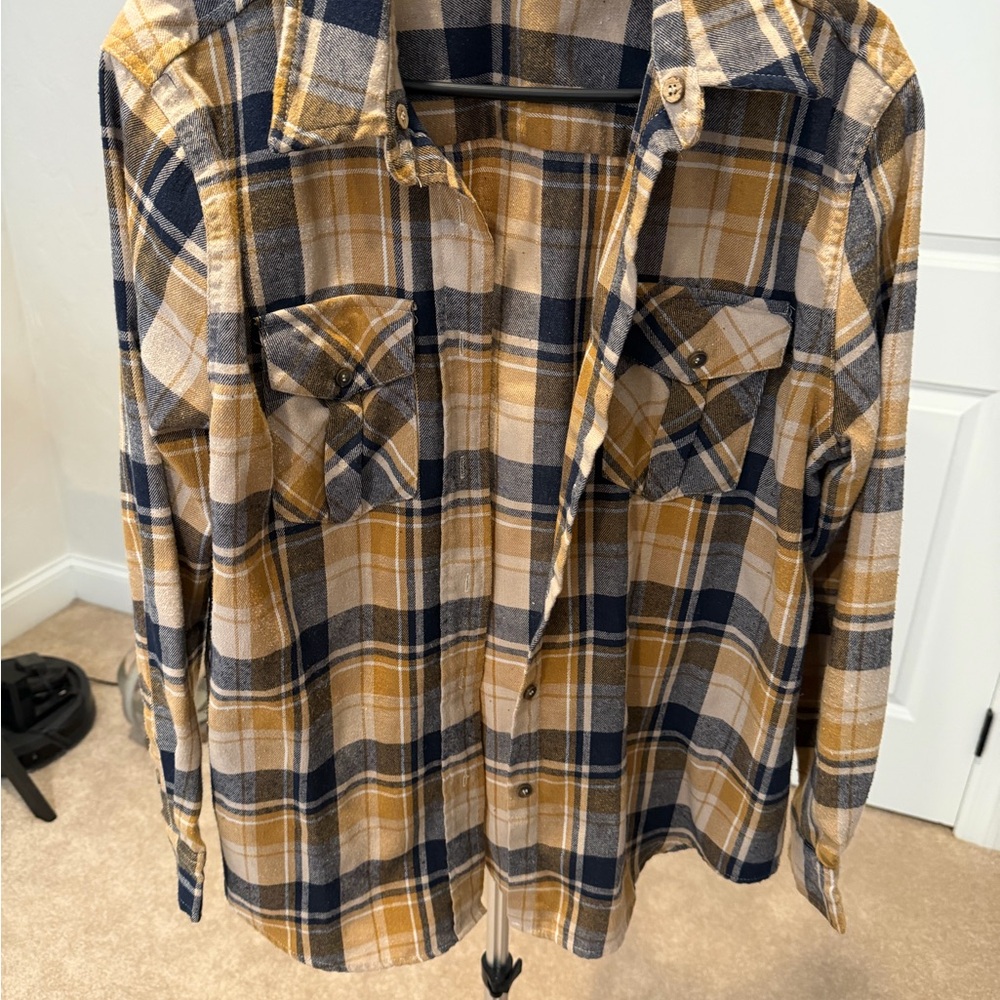 P.S. Love/Kate Plaid Button Down Shirt for Women